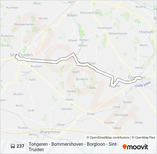 237 Bus Line Map