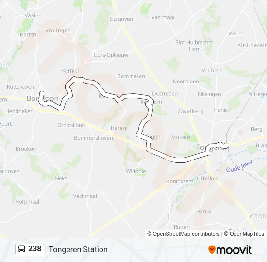 238 Bus Line Map