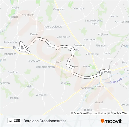 238 Bus Line Map