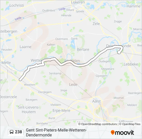 238 Bus Line Map