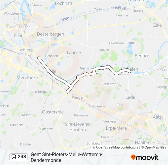 238 Bus Line Map