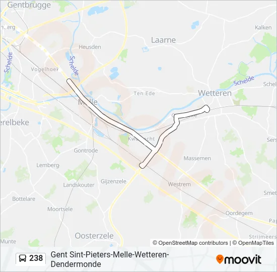 238 Bus Line Map