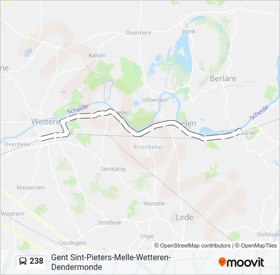 238 Bus Line Map