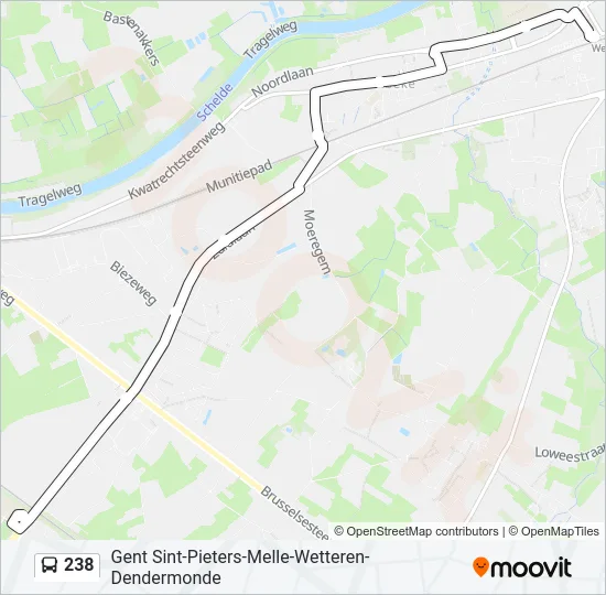 238 Bus Line Map