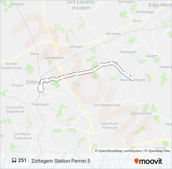 251 Bus Line Map
