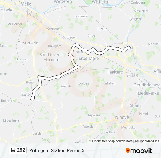 252 Bus Line Map