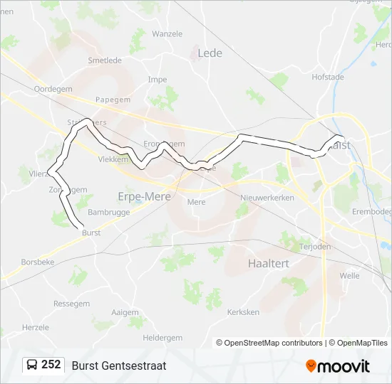 252 Bus Line Map