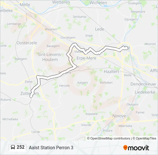 252 Bus Line Map