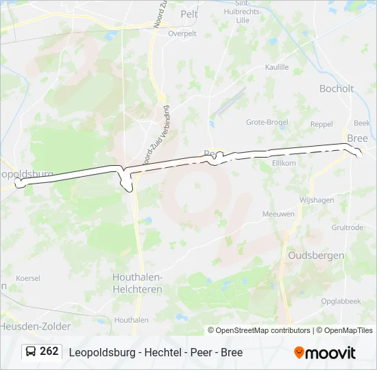 262 Bus Line Map