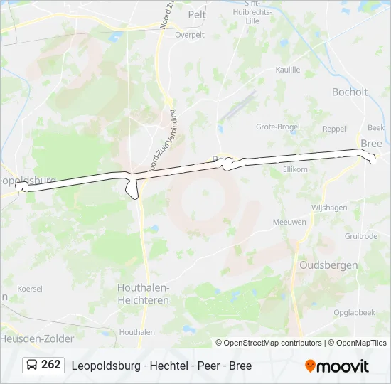 262 Bus Line Map