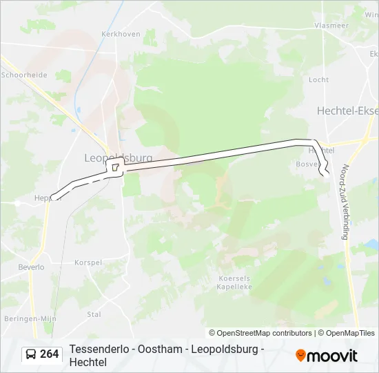264 Bus Line Map