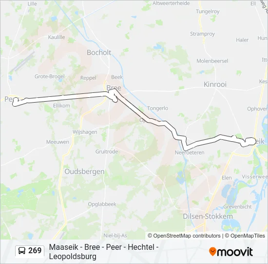269 Bus Line Map