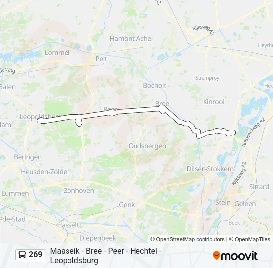 269 Bus Line Map