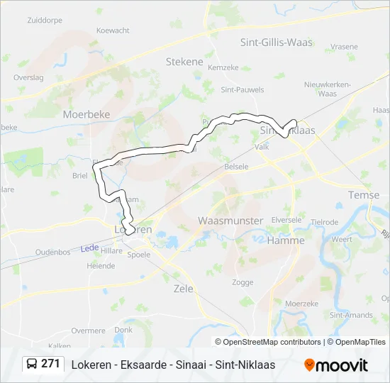 271 Bus Line Map