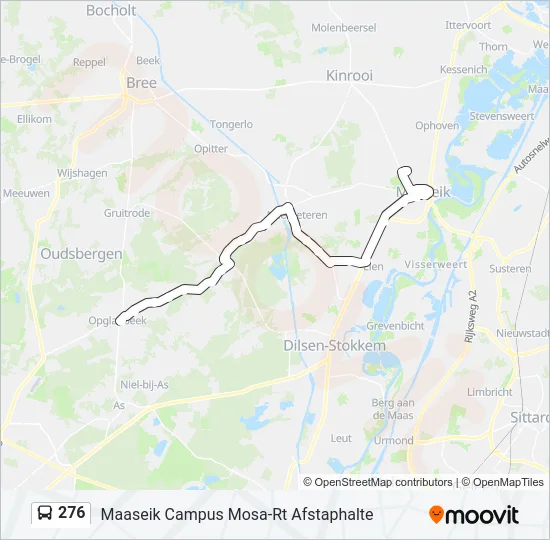 276 Bus Line Map