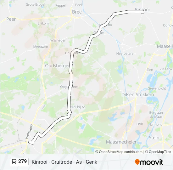279 Bus Line Map