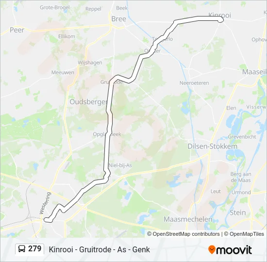 279 Bus Line Map