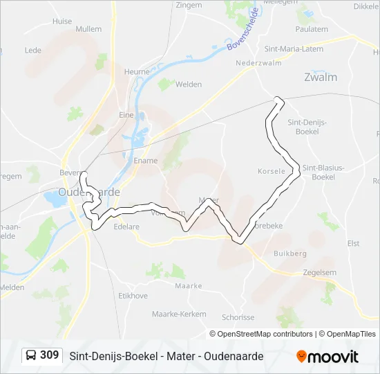 309 Bus Line Map
