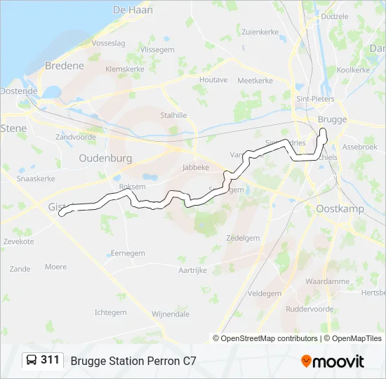 311 Bus Line Map