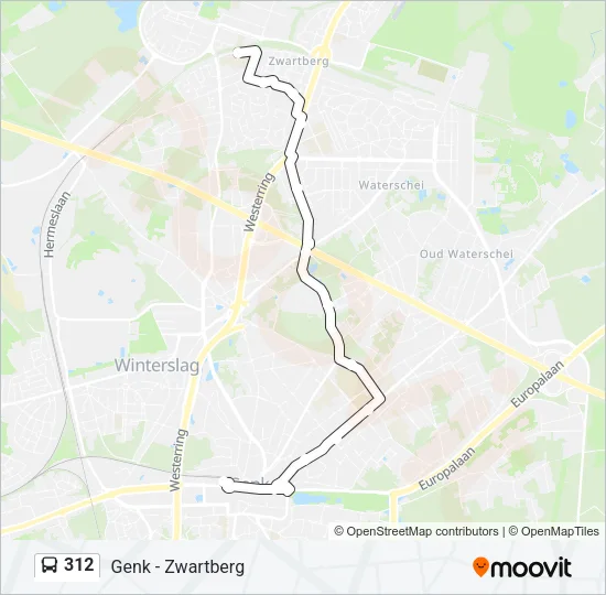 312 Bus Line Map