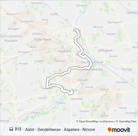 312 Bus Line Map