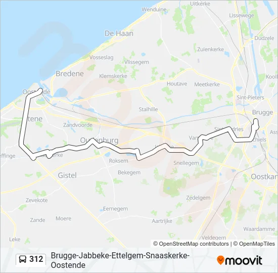 312 Bus Line Map