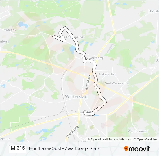 315 Bus Line Map