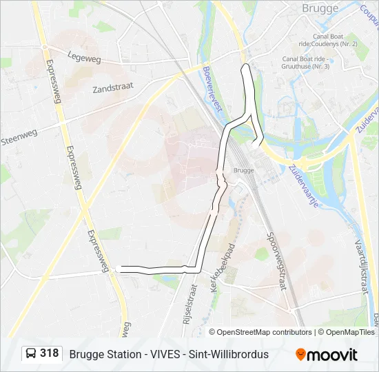 318 Bus Line Map