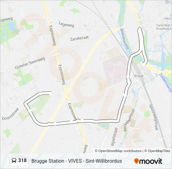318 Bus Line Map