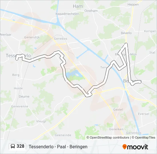 328 Bus Line Map