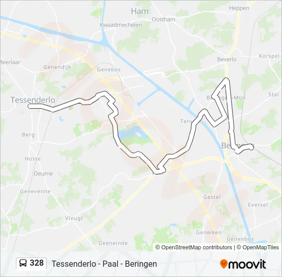 328 Bus Line Map