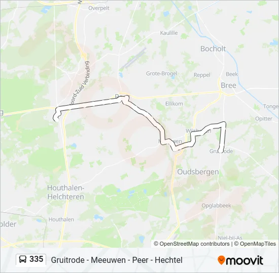 335 Bus Line Map