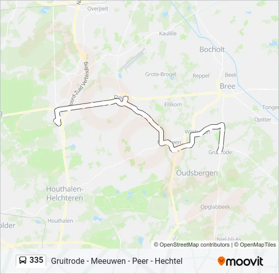 335 Bus Line Map