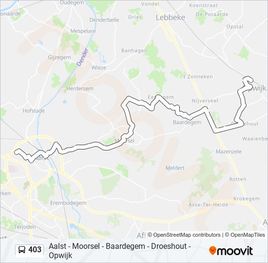 403 bus Line Map