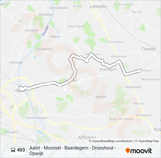 403 Bus Line Map
