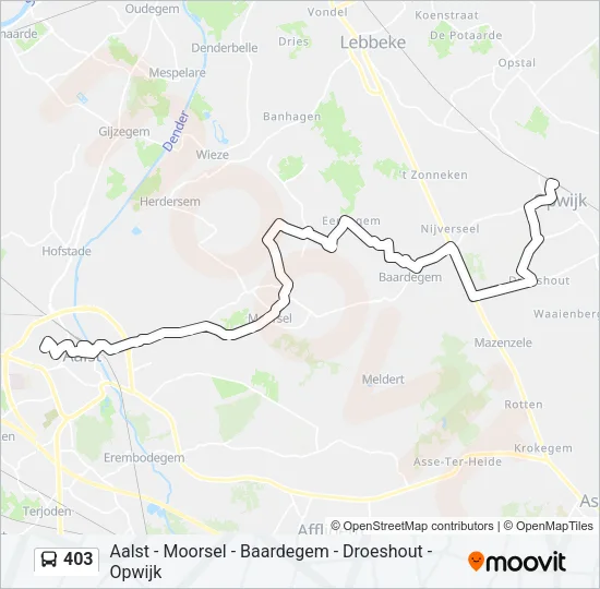 403 Bus Line Map