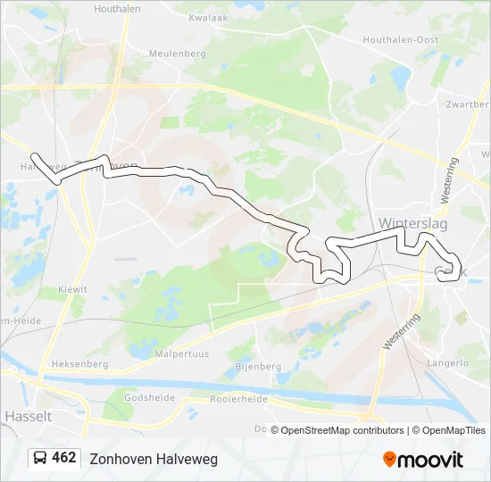 462 Bus Line Map