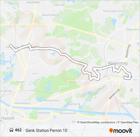462 Bus Line Map