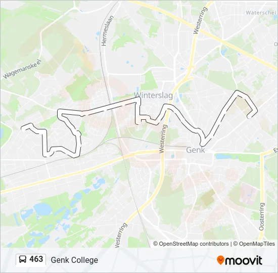 463 Bus Line Map