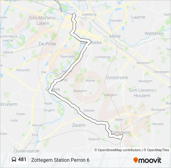 481 Bus Line Map