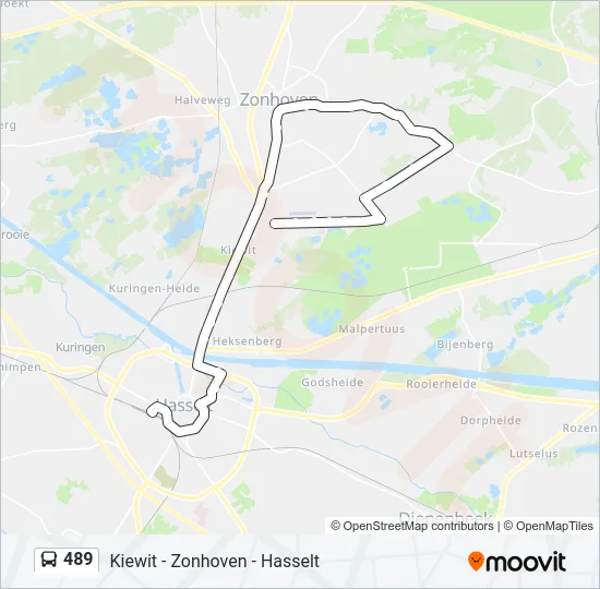 489 Bus Line Map