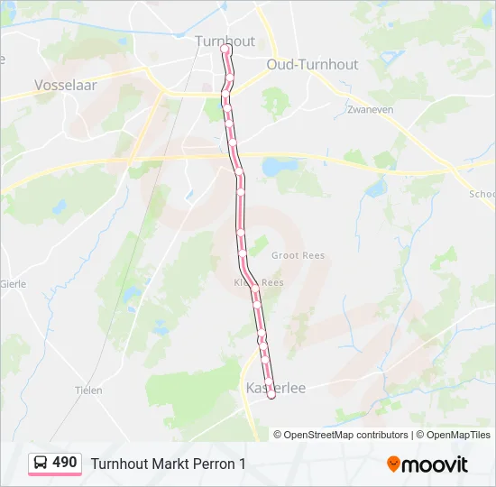 490 Bus Line Map