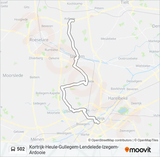 502 Bus Line Map