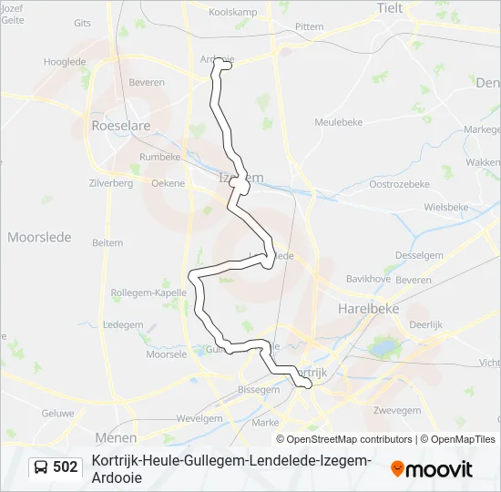 502 Bus Line Map