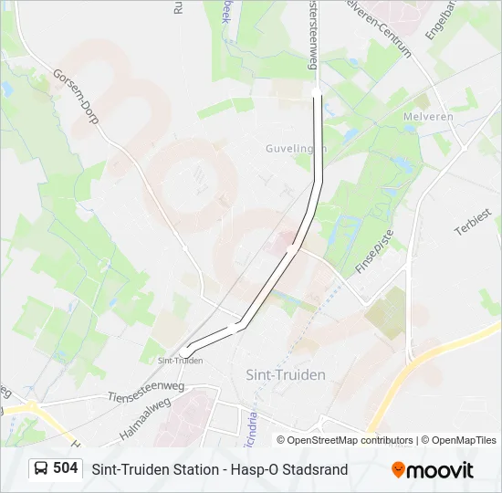 504 Bus Line Map