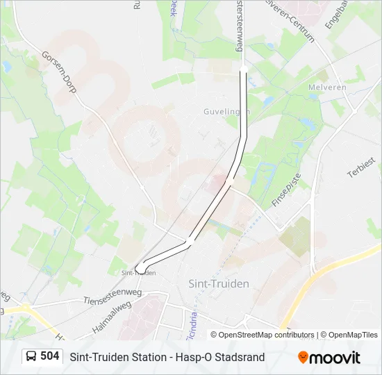 504 Bus Line Map