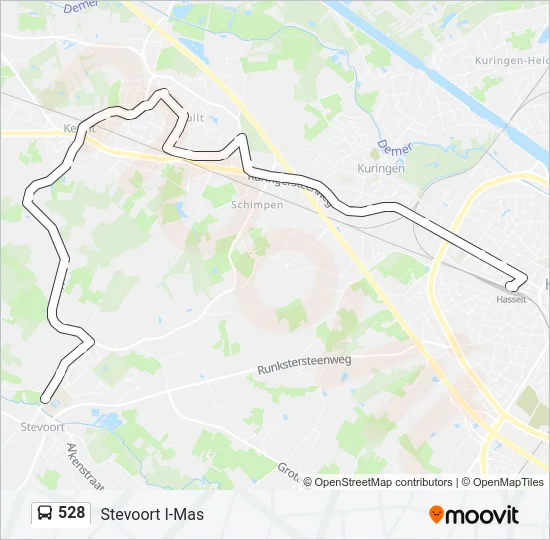 528 Bus Line Map