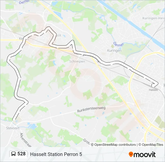 528 Bus Line Map