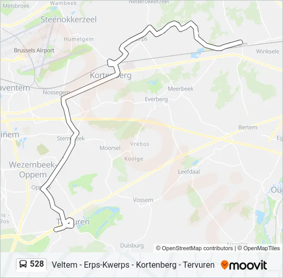 528 Bus Line Map