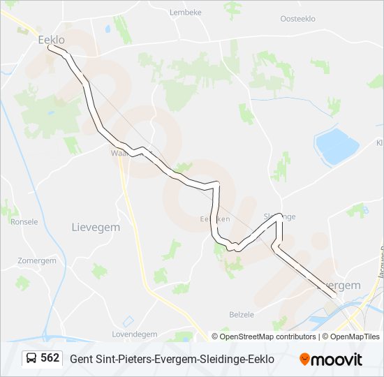 562 bus Line Map